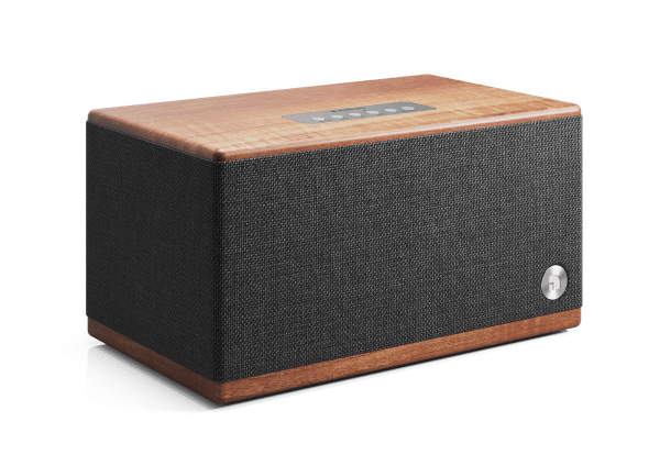 wireless bluetooth speaker BT5 walnut front angle AudioPro e1599665711904