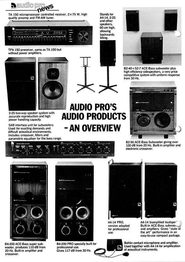 Audio Pro newsletter