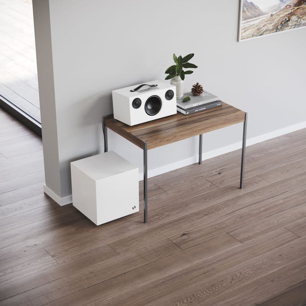 Active subwoofer SW 5wireless multiroom speaker C10 white lifestyle1 AudioPro
